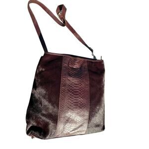 Gianni Chiarini Italian Leather & Cowhide Crossbody Bag‎